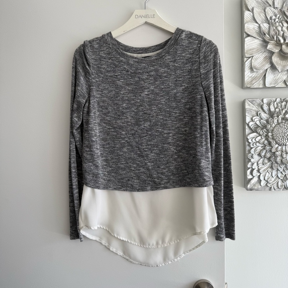 APT9 Layered Shirt Sweater